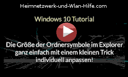 Die Größe der Ordnersymbole im Explorer  individuell anpassen! - Youtube Video Windows 10 Tutorial