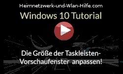 Die Größe der Taskleisten-Vorschaufenster offener Dokumente anpassen!  - Youtube Video Windows 10 Tutorial