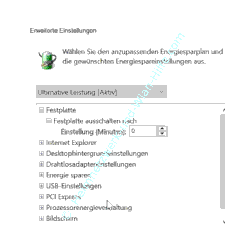 Windows 10 Tutorial - Den Energiesparplan Ultimative Leistung aktivieren - Die Konfiguration des Energiesparplans Ultimative Leistung anpassen 