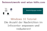 Windows 10 Tutorial - Die Anzahl der Nachrichten im Infocenter anpassen und reduzieren!