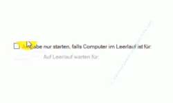 Windows 10 Tutorial - Eine automatische Sicherung der kompletten Registrierungsdatenbank konfigurieren! - Die Option Aufgabe nur starten, falls Computer im Leerlauf ist 