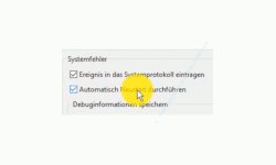 Windows 10 Tutorial - Den altbewährten Bluescreen zur Problemanalyse bei Computerabstürzen nutzen – Die Option Automatischen Neustart durchführen, wenn ein Systemfehler auftritt