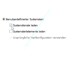 msconfig Tutorial: Die Option benutzerdefinierter Systemstart, Systemdienste laden