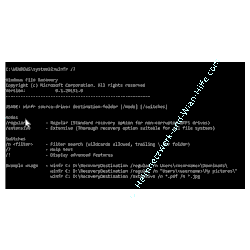 Windows 10 winfr-Tutorial: Die Optionen für den Befehl winfr aufrufen