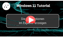 Die Suchoptionen im Windows 11 Explorer anzeigen - Youtube Video Windows 11 Tutorial