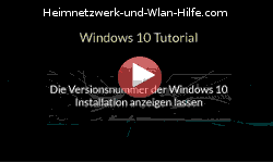Die Versionsnummer der Windows 10 Installation anzeigen lassen - Youtube Video Windows 10 Tutorial
