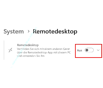 Die Windows Funktion Remotedesktop ausschalten / deaktivieren