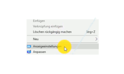 Windows 10 Tutorial - Die Größe der Icons, Symbole und Texte schnell anpassen! - Die Anzeigeeinstellungen aufrufen 