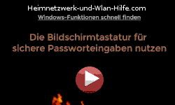 Youtube Video Tutorial - Die Windows 10 Bildschirmtastatur für sichere Passworteingaben nutzen