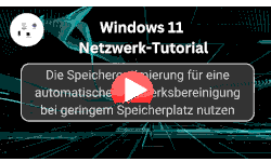 Die Windows 11 Speicheroptimierung für eine automatische Laufwerksbereinigung nutzen - Youtube Video Windows 11 Tutorial