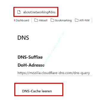 DNS-Cache im Firefox löschen