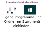Eigene Programme und Ordner im Startmenü von Windows 10 einbinden