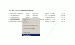 Netzwerk Tutorial: Die Eigenschaften einer Windows Netzwerkverbindung anzeigen lassen! Kontextmenü Netzwerkverbindung Eigenschaften