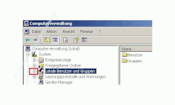 Windows Anleitung: Windows Benutzerkonto deaktivieren! Computerverwaltung - Klick auf Pluszeichen vor Lokale Benutzer und Gruppen um die Ebene zu öffnen