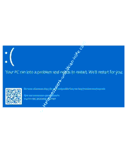 Ein Bluescreenfenster unter Windows 11
