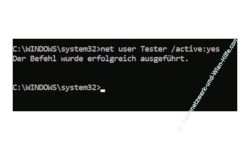 Windows 10 Tutorial - Windows Benutzerkonto gesperrt Passwort vergessen Kennwort hacken und Admin-Rechte erhalten! - Kommandozeile: Ein gesperrtes Benutzerkonto über den Befehl net user aktivieren 