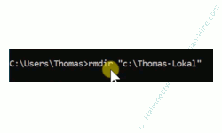 Windows 10 Tutorial - Über symbolische Links auf lokale Ordner und Freigaben im Netzwerk zugreifen - Ein Verzeichnis, das über eine symbolischen Link erstellt wurde mit rmdir löschen 