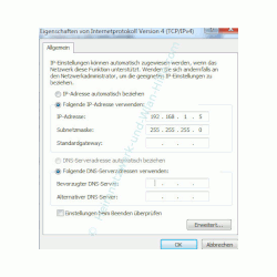 LAN und WAN - Eine IP-Adresskonfiguration aus dem privaten IP-Adressbereich ohne DNS-Server