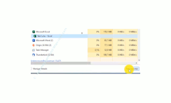 Windows 10 Tutorial - Abgestürzte Programme mithilfe des Task-Managers oder der Systembefehle Taskkill und Tasklist beenden! - Einen Prozess im Task-Manager über den Button Task beenden schließen 