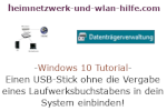 Windows 10 Tutorial - Einen USB-Stick Datenträger oder anderes Laufwerk ohne die Vergabe eines Laufwerksbuchstabens in dein System einbinden!