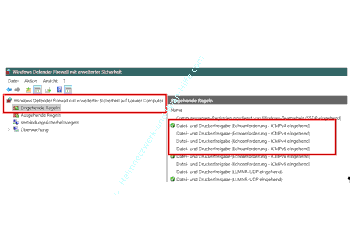 Die eingehenden Firewall-Regeln Datei- und Druckerfreigabe Echoanforderung – ICMPv4 eingehend konfigurieren