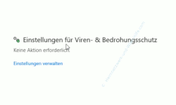 Windows 10 Tutorial - Mit dem Antivirenprogramm Windows Defender ein sicheres System konfigurieren! - Einstellungen für den Viren- und Bedrohungsschutz verwalten 