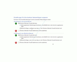 Windows 10 Tutorial - Mit dem Antivirenprogramm Windows Defender ein sicheres System konfigurieren! - Defender Einstellungen für die Netzwerktypen Privates Netzwerk und Öffentliches Netzwerk anpassen 