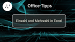 Einzahl und Mehrzahl in Excel