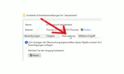 Windows 10 Tutorial - Den Zugriff auf Ordner und Dateien eines Computers überwachen! - Erweiterte Sicherheitseinstellungen Register Überwachung 