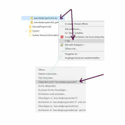 Tutorial zu Executed Programs List – Die gezippten Dateien entpacken