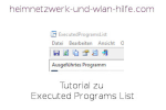 Tutorial zu Executed Programs List