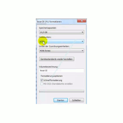 Datenträger von FAT 32 in das NTFS Format formatieren – Standard Formatierungsdialog