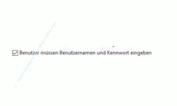 Windows 10 Tutorial - Ein lokales Benutzerkonto ohne Microsoft-Konto unter Windows 10 anlegen! - Fenster Benutzerkonten: Option Benutzer müssen Benutzernamen und Kennwort eingeben 