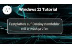 Festplattencheck mit chkdsk