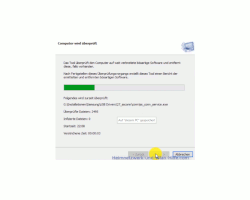 Windows 10  Tutorial - Schadprogramme, wie Malware und Spyware mit dem Malware Removal-Tool (MRT) entfernen! - Fortschrittsbalken des Scanprozesses des MRT-Tools 