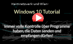 Immer volle Kontrolle über Windows 10 Programme haben, die Daten senden und empfangen dürfen! - Youtube Video Windows 10 Tutorial