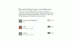 Windows 10 Tutorial - Die Anzahl der Nachrichten im Infocenter anpassen und reduzieren! - Konfiguration zum Ein- und Ausschalten für die Anzeige von Benachrichtigungen für jede einzelne Anwendung 