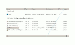 Tutorial IP Adresse ändern - Netzwerkkarten aufgelistet