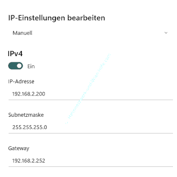 IP-Adresse für den IP-Bereich eines Access-Points anpassen