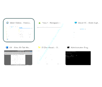 Kompakte, bessere Übersicht über alle geöffneten Programme mit der Alt+Tab-Tastenkombi