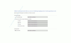 Windows 10 Tutorial - Die automatische Wiedergabe von Medien konfigurieren! - Altes Konfigurationsfenster: Aktion, wenn ein Medientyp eingelegt oder ein Geräte angeschlossen wird 