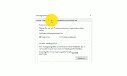 Windows 10 Tutorial - Die Auslagerungsdatei pagefile.sys für ein schnelleres System verschieben! - Konfigurationsfenster Leistungsoptionen Bereich Virtueller Speicher Ändern 