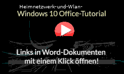 Links in Word-Dokumenten mit einem Klick ohne zusätzliches Drücken der Strg-Taste öffnen!- Youtube Video Windows 10 Tutorial