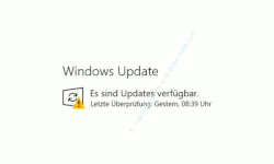 Windows 10 Tutorial - Die Bandbreite für im Hintergrund stattfindende Downloads begrenzen - Meldung im Windows Update Netzwerk Konfigurationsfenster: Es sind Updates verfügbar 