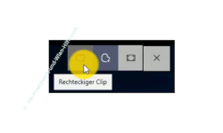 Windows 10 Tutorial - Das Windows Screenshot-Tool zum Erstellen von Screenshots nutzen! - Auswahl des Menüpunktes Rechteckiger Clip für die Erstellung eines rechteckigen Screenshots 
