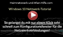 Konfigurationsfenster für die Netzwerkverbindungen schnell aufrufen! - Youtube Video Windows 10 Tutorial