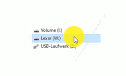 Windows 10 Tutorial - Einen USB-Stick Datenträger oder anderes Laufwerk ohne die Vergabe eines Laufwerksbuchstabens in dein System einbinden! - Mit Laufwerksbuchstaben im Explorer eingebundener USB-Stick 
