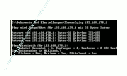 Netzwerk Tutorial: Verbindungsprobleme im Netzwerk lösen - Windows 7 Kommandozeile, Befehl Ping erfolgreich ausgeführt