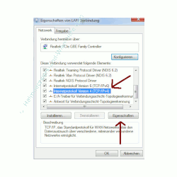 Netzwerk Tutorial: DNS-Serverprobleme beheben - Windows 7 - Netzwerkkarte - Internetprotokoll Version 4 IP-Adresseinstellungen  ändern