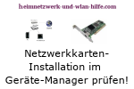 Netzwerkkarten-Installation im Gerätemanager prüfen
